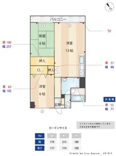 アンピールメゾン大橋【5階】の間取り