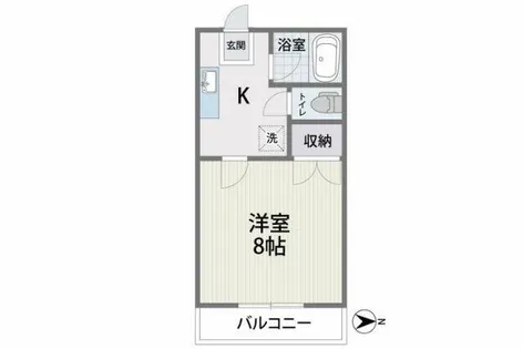 セントリーフ南片江【113号室】の間取り