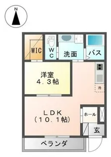 アーバンハイムT&S【1階】の間取り