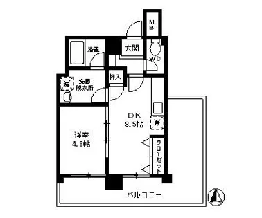 ミネルヴァ本郷【502号室】の間取り