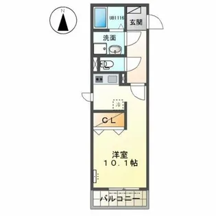 サザンホープ【1階】の間取り