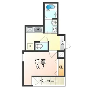 フジパレス田辺駅北【1階】の間取り