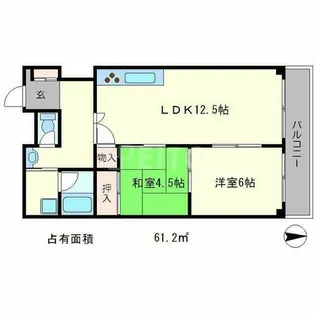 チサンマンション【4階】の間取り