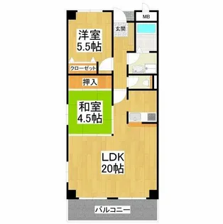 エクセル深阪【2階】の間取り