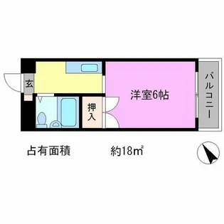 サンライズヒガシラ【4階】の間取り