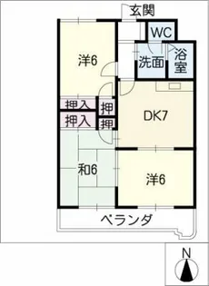 野田マンション【3階】の間取り