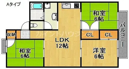 ジェンティールTATEISHI【2階】の間取り