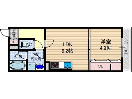 ツーブリッジ【1階】の間取り