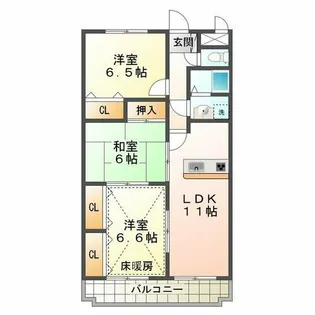 ソシアヒルズ【3階】の間取り