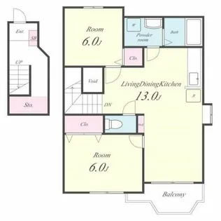 ルマージュ神戸2番館【2階】の間取り