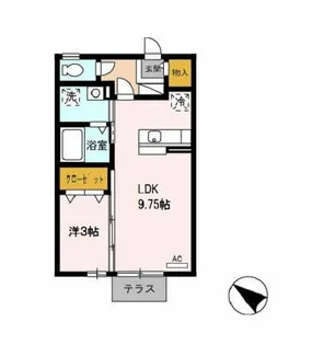 ヴィレッジ柳沢【1階】の間取り