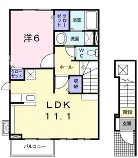 ファラオ藤沢台【2階】の間取り
