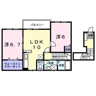 ディアレスト【2階】の間取り
