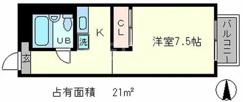 ジュンヒル【3階】の間取り