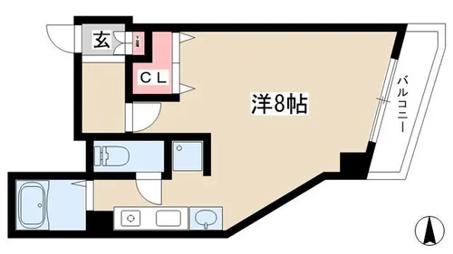 1Rの間取り画像