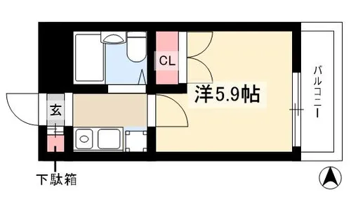 E-STORY黒川【3階】の間取り