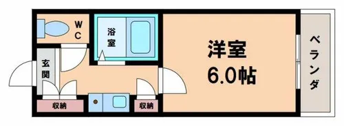 シャルマンフジ住吉弐番館【1階】の間取り