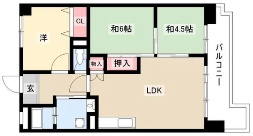 フロイデ【1階】の間取り