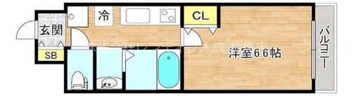 エクセレント都島ノースコート【5階】の間取り