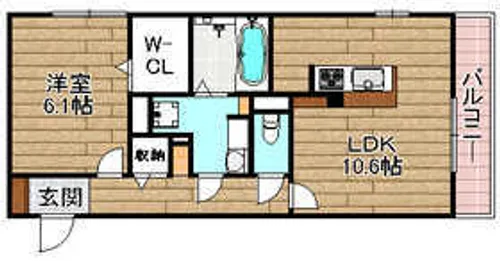 メルヴェーユ桃園【3階】の間取り