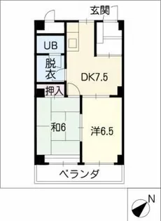 ロイヤル牧【3階】の間取り
