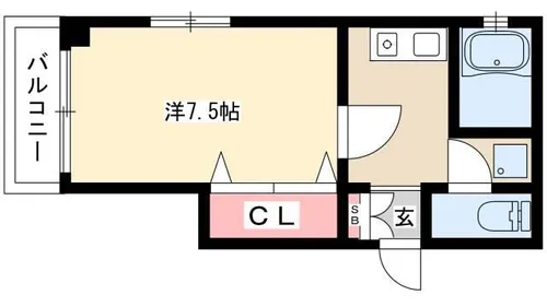 アベニール那古野【4階】の間取り