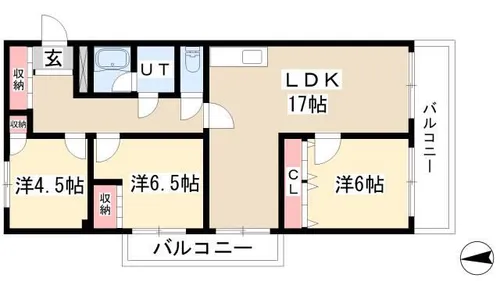 STプラザ御器所【5階】の間取り