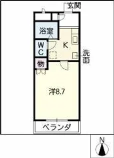 シャトル ピーチ【302号室】の間取り