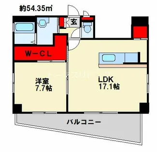 WIN小倉【4階】の間取り