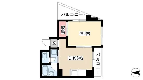 大須寿ビル【8階】の間取り