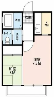 カトレアガーデン【203号室】の間取り