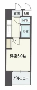 HOPE CITY天神橋【13階】の間取り