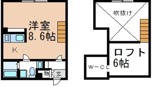 プリマグランデ安城 弐番館【103号室】の間取り