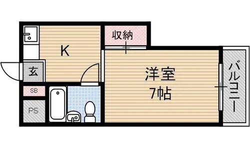 第33マンション【1階】の間取り