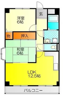 メゾンエスポアール(東大阪)【2階】の間取り
