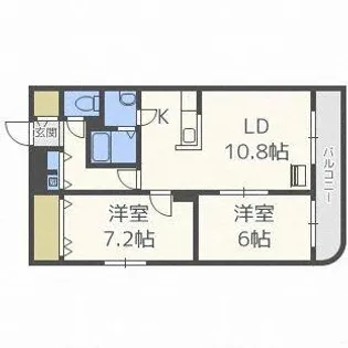RAPHLES【301号室】の間取り