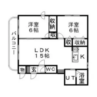 ライフ・カムフォート【3階】の間取り