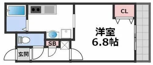 ラ・フォンテ今里【5階】の間取り