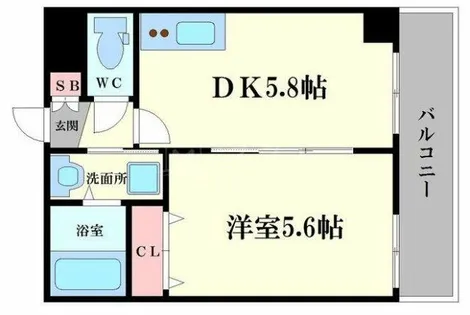 グレース中崎【3階】の間取り