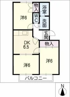 グリーンガーデン諏訪【2階】の間取り