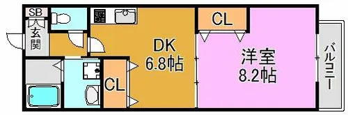 カーサAN【1階】の間取り