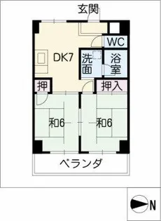 第1アリストマンション【2階】の間取り