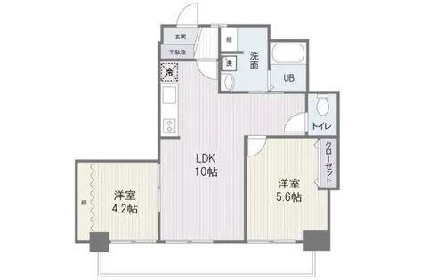 アーバンNAGAO【4階】の間取り