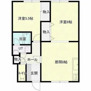 バルーンフラワー【1-B号室】の間取り