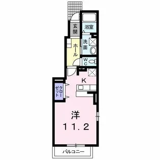 バーミィ F.Ⅱ【1階】の間取り