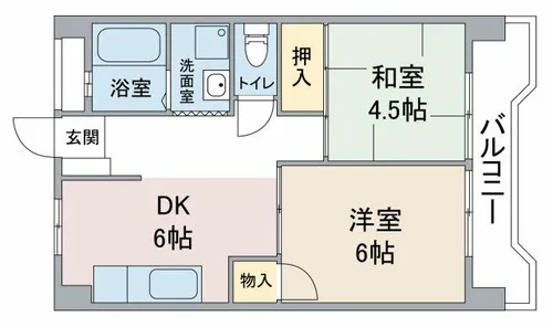 パールハイツ【402号室】の間取り