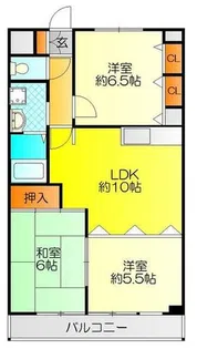 サン・フローラ中川【3階】の間取り