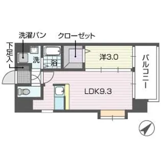 プログレッソ高宮【3階】の間取り