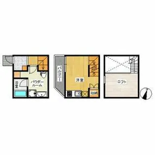 ウイングコート本城【1階】の間取り