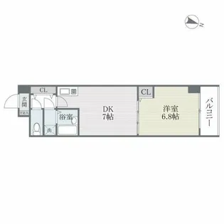 リュミエール博多【902号室】の間取り